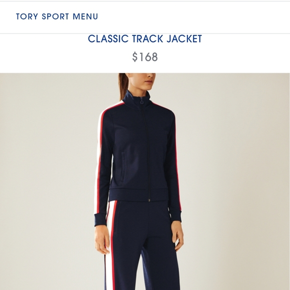 tory burch classic track jacket